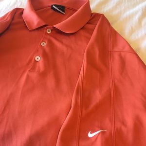 Nike Golf XL Orange short sleeve Fit Dry Polo